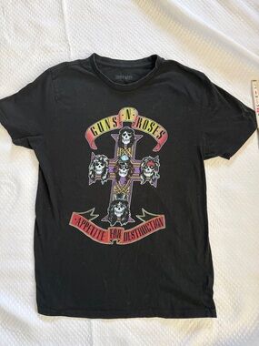 Guns N' Roses Appetite For Destruction Black Graphic Tee Medium